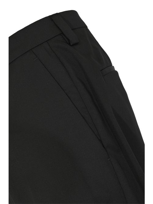 Pantalone Owen in lana vergine Nero MICHELE CARBONE | OWEN 3807S26019